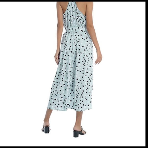Elegant High Low Polka Dot Dress - Picture 3 of 7